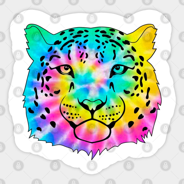 Tie Dye Tiger Sticker by Africanob